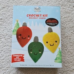 Crochet Kit - Holiday Lights in Red, Green, Yellow